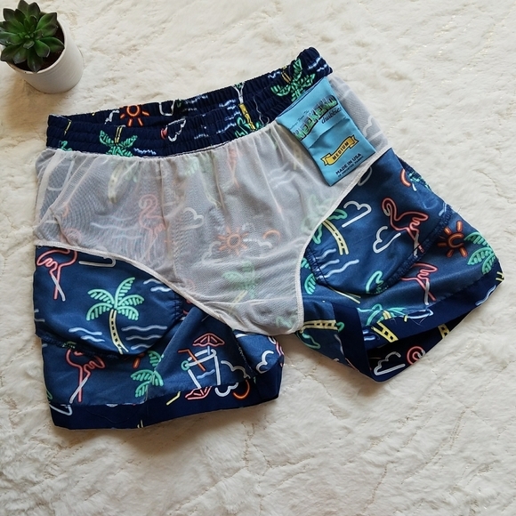 Chubbies Neon Lights Swim Trunks - Picture 5 of 7